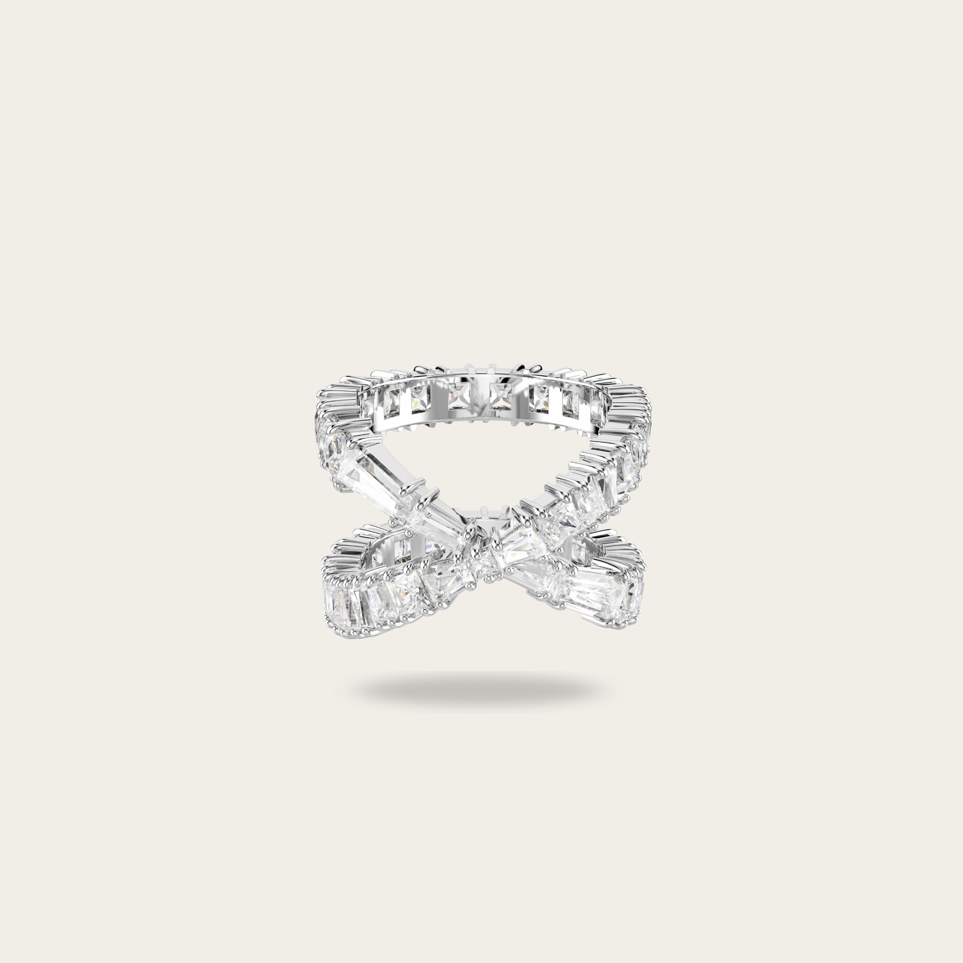 Crystal Cross Ring