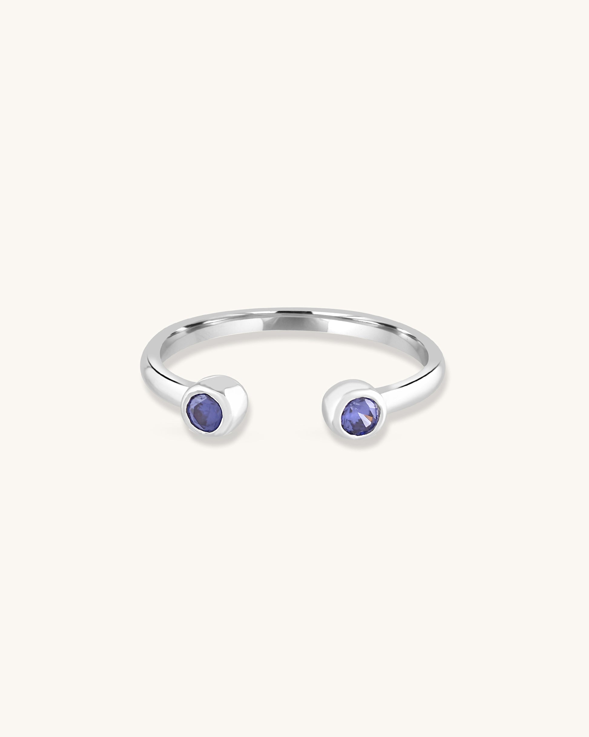 Adjustable eternal open ring
