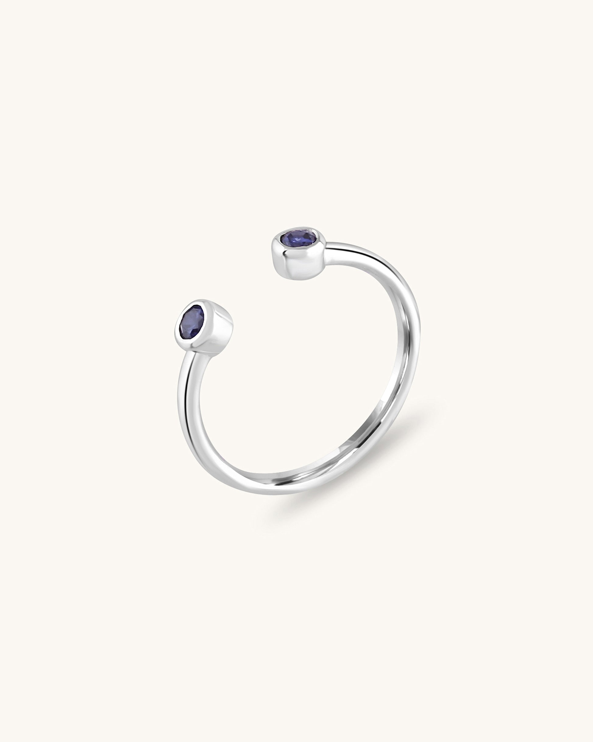 Adjustable eternal open ring