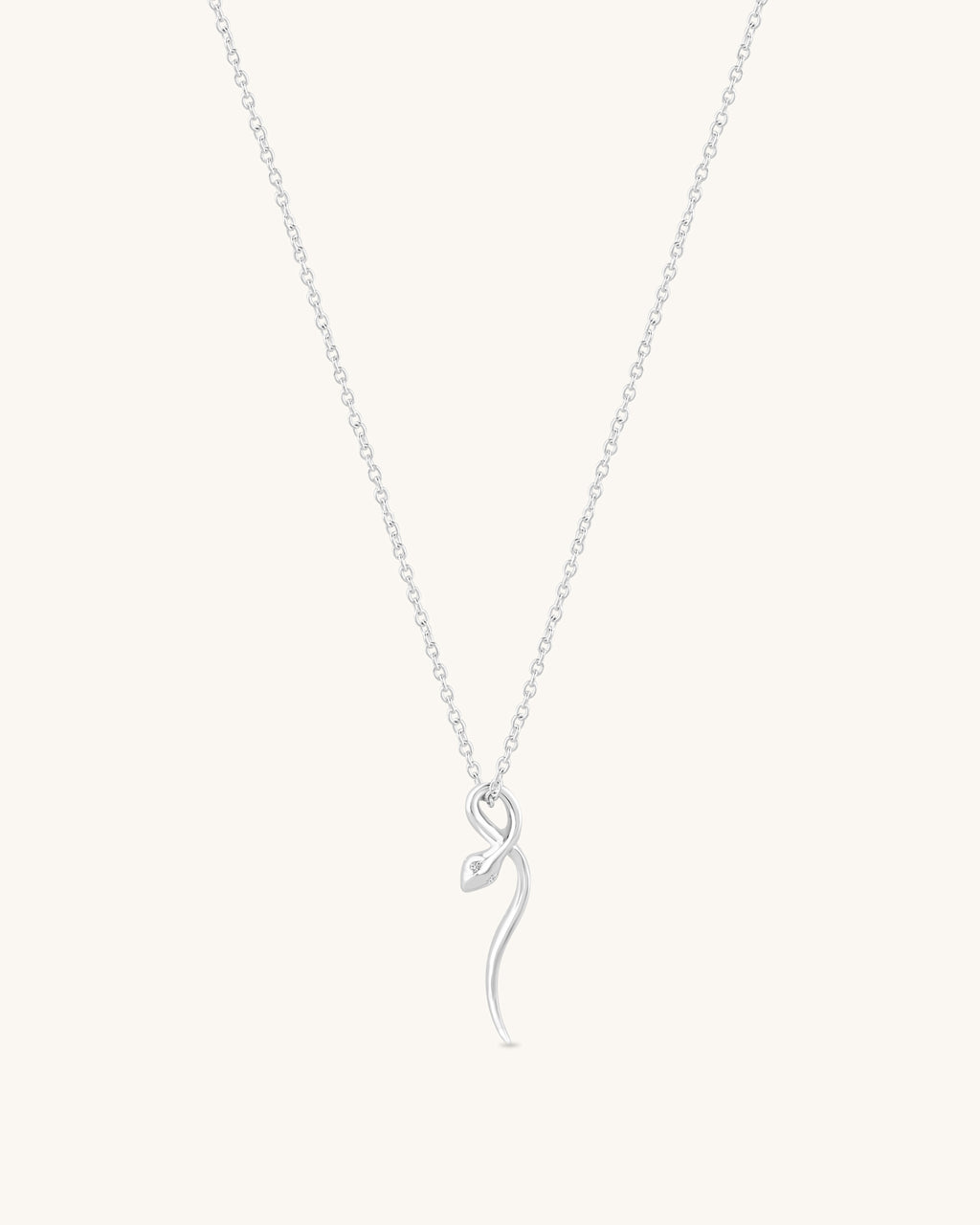Elegant snake pendant necklace