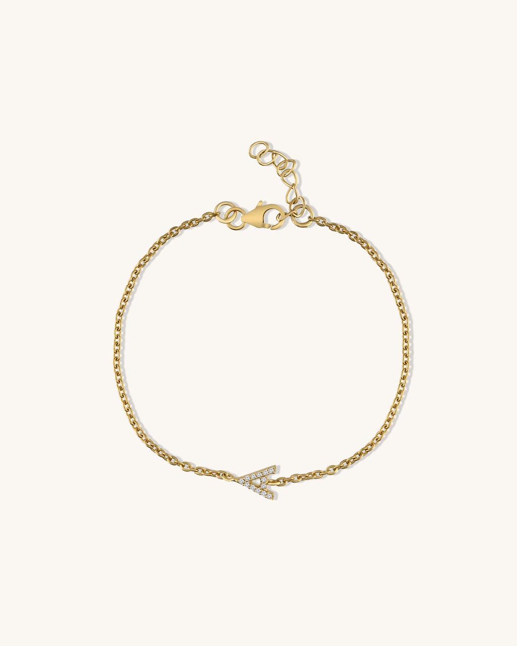 Initial "A" bracelet