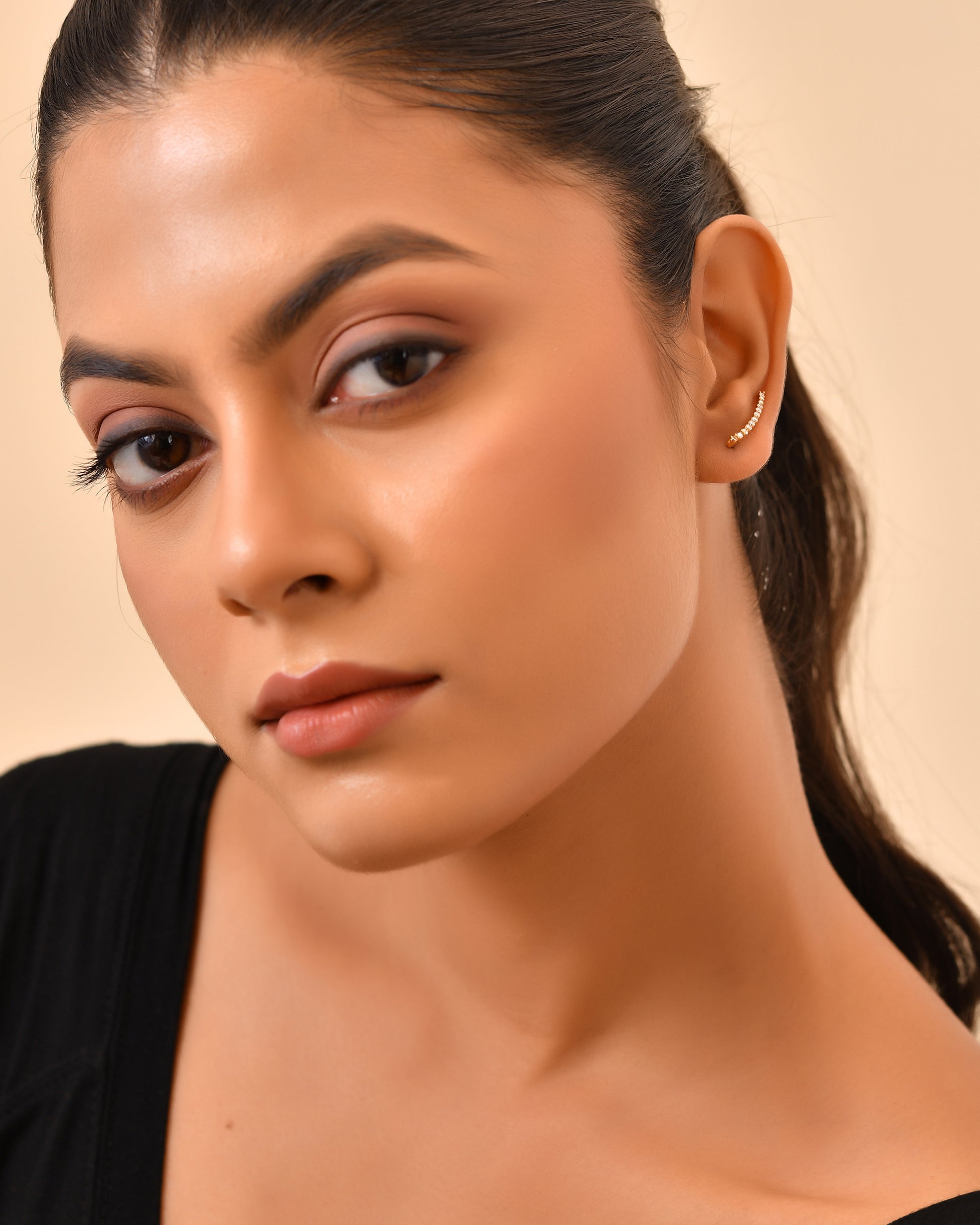 Spark climber earrings