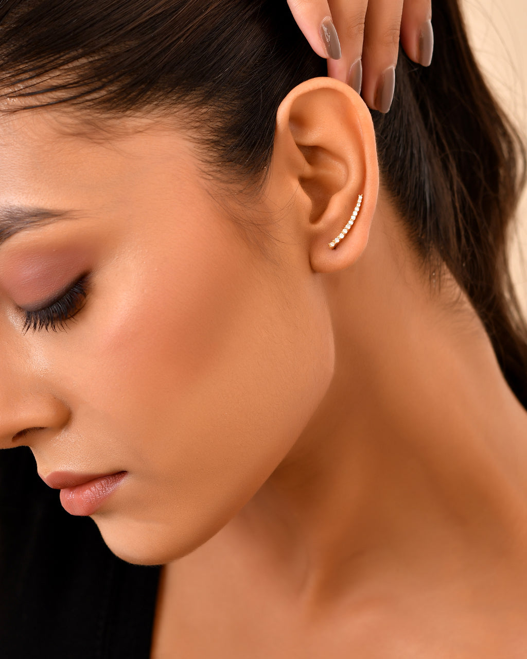 Spark climber earrings