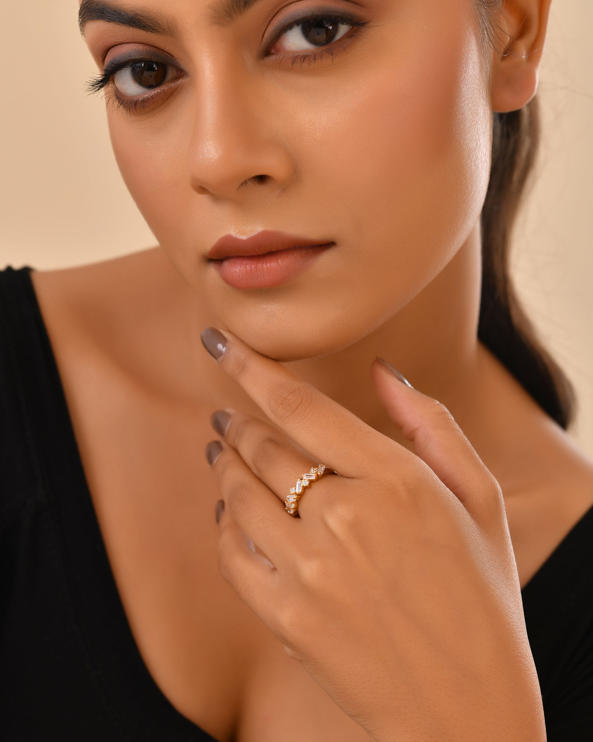 Adjustable Baguette ring