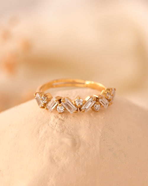 Adjustable Baguette ring