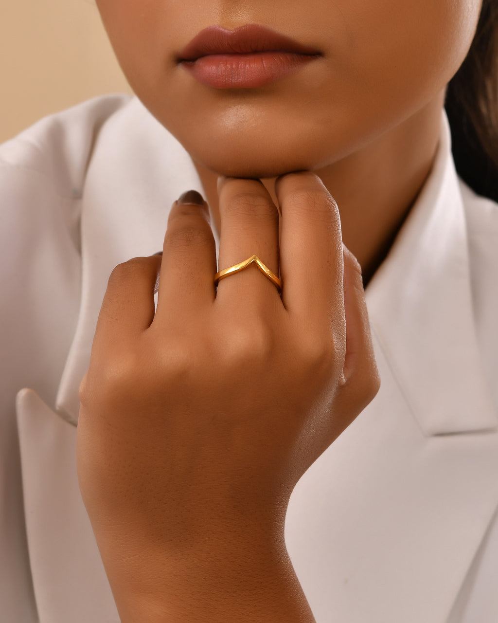 Adjustable Chevron ring