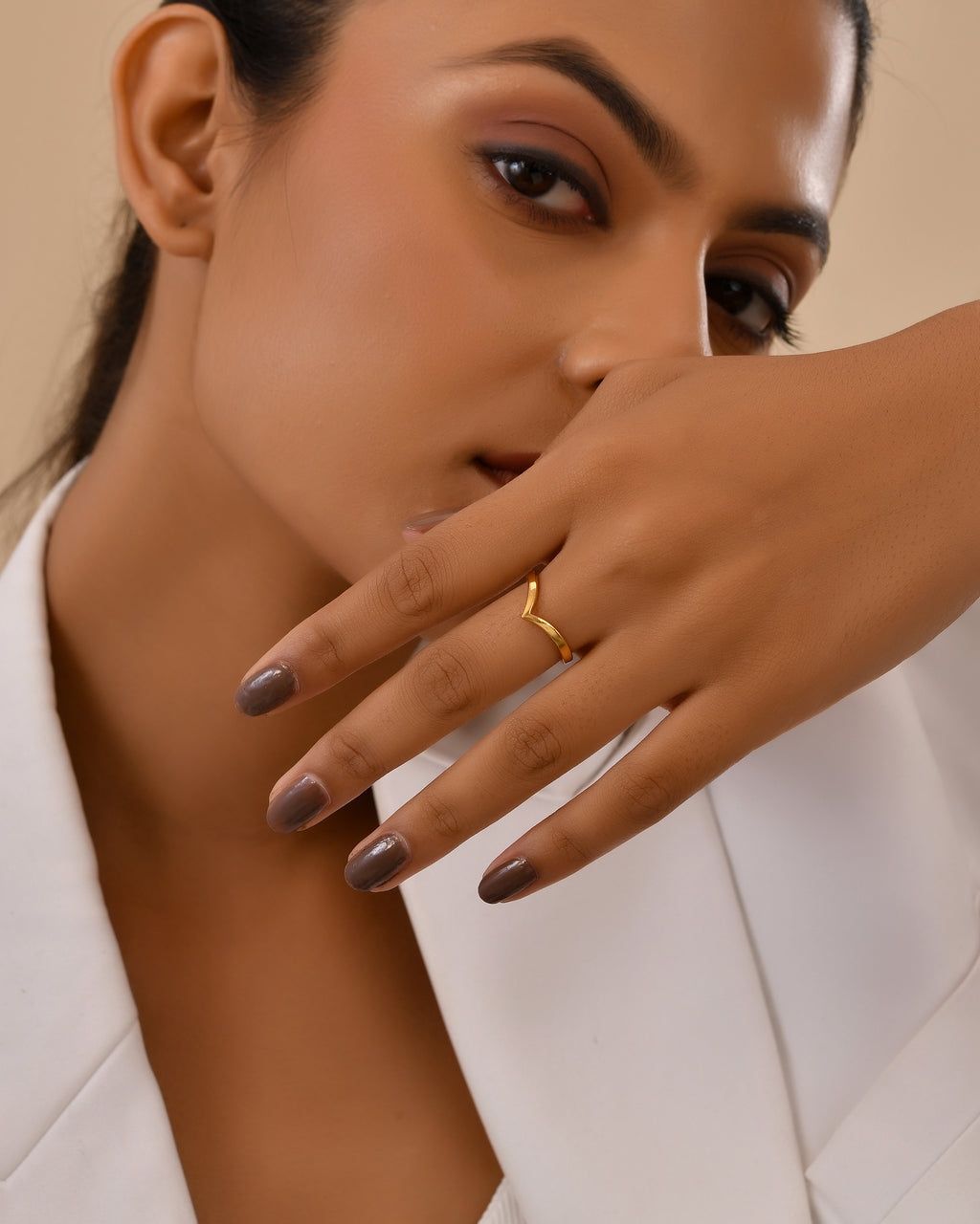 Adjustable Chevron ring