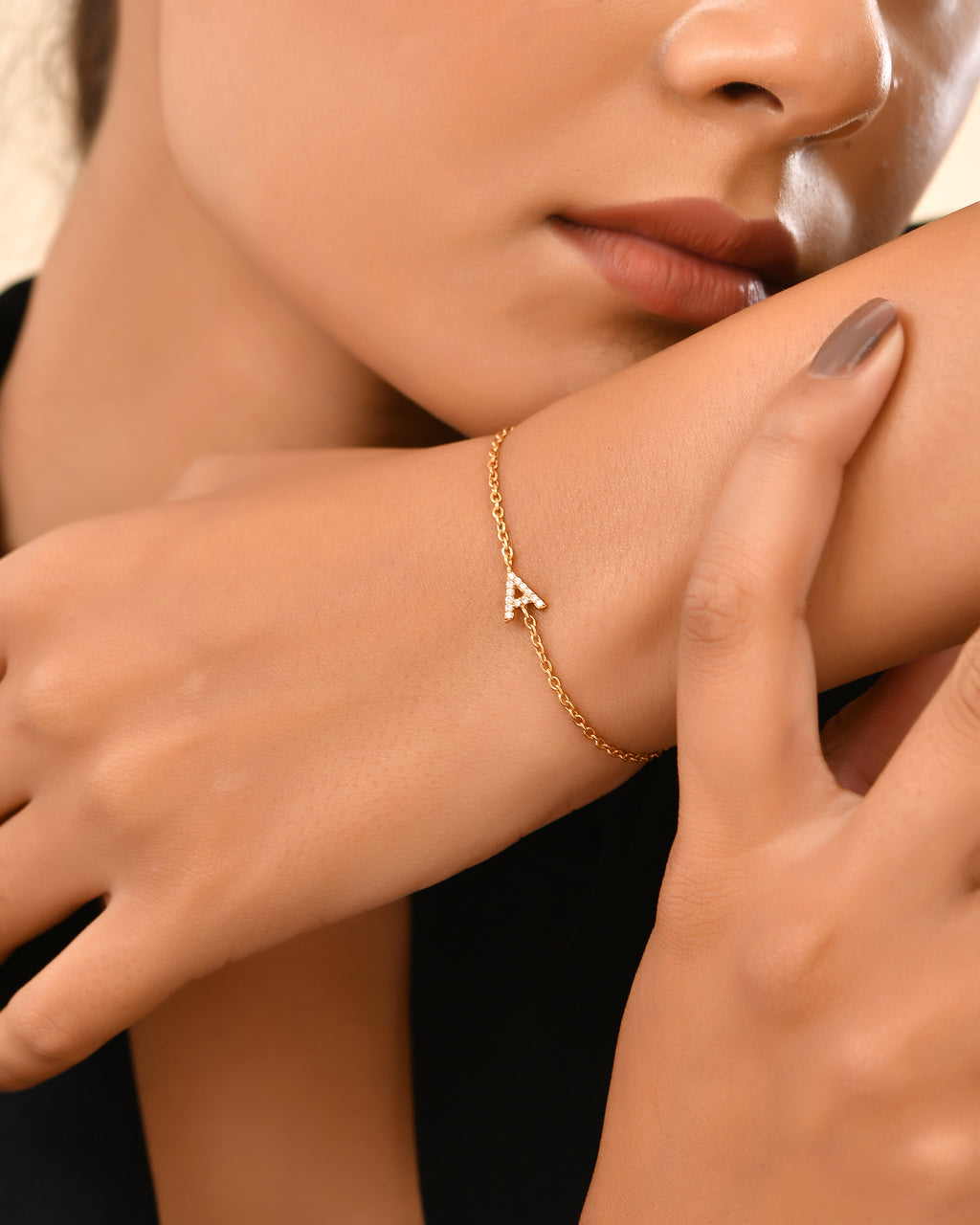 Initial "A" bracelet