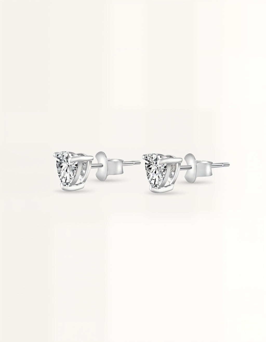 Trillion cut stud earrings