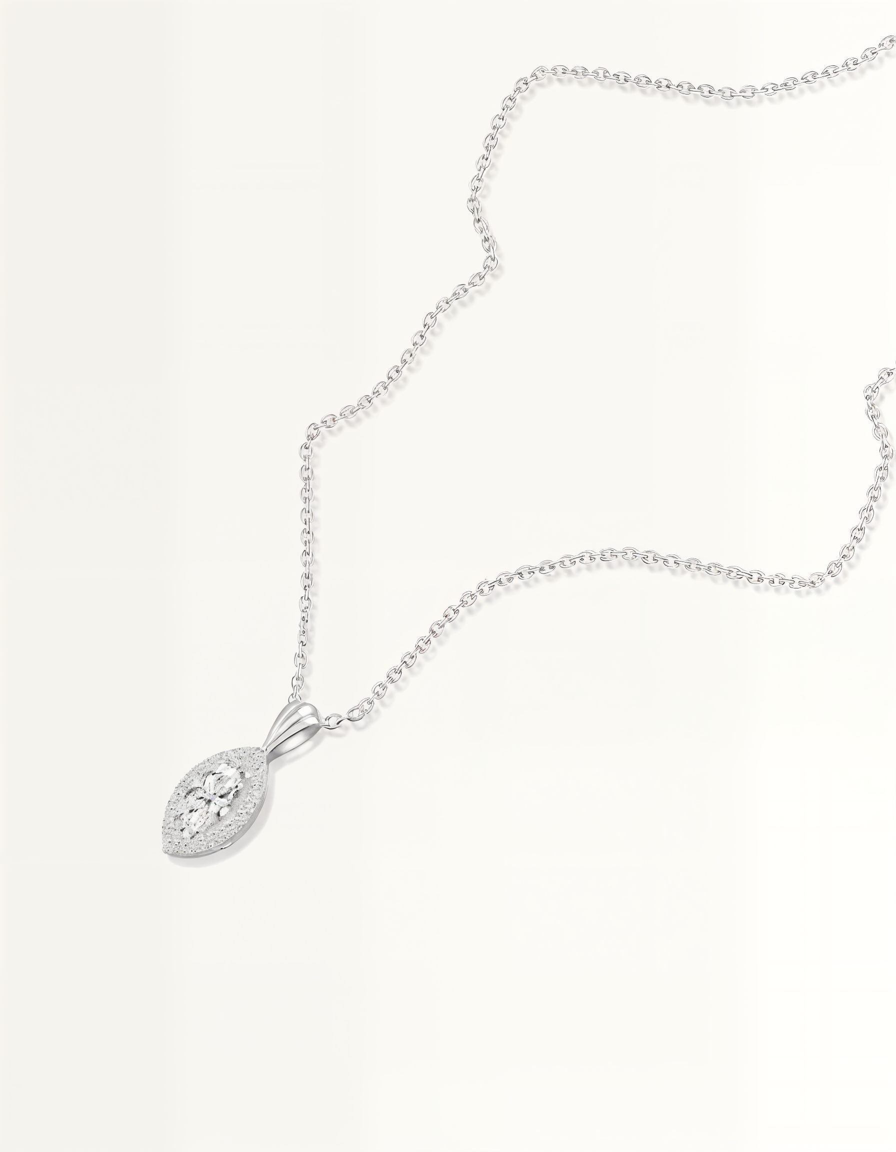 Marquise halo pendant necklace